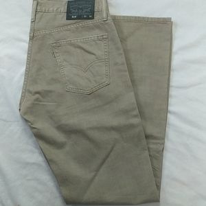 Levi's 514 33 x 32 tan jeans